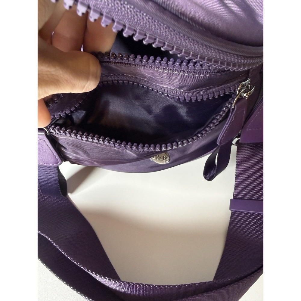Iris & Rainbow Best Version Plum Purple Crossbody Bum Bag - Picture 9 of 11